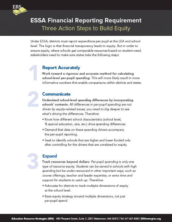ESSA Financial Reporting Requirement - Education Resource Strategies