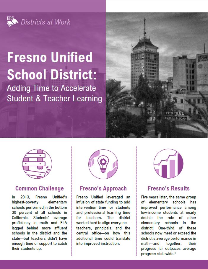 Fresno Unified School District: Adding Time to Accelerate Student and Teacher Learning 