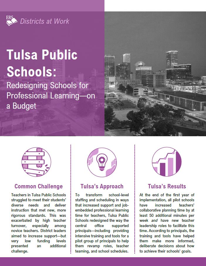 Tulsa Public Schools: Redesigning Schools for Professional Learning–On a Budget