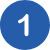Number "1" on a blue circle